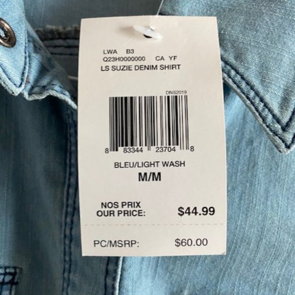 Guess Demin Shirt NEW with tag - Picture 4 of 8